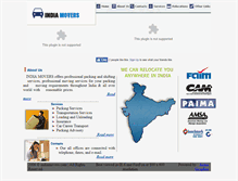 Tablet Screenshot of indiamovers.com